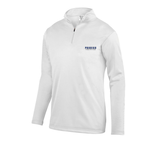 [FOLQFFWH-YS-LOGO2] Decker Youth FlexFleece 1/4 Zip (Youth S, White, Logo 2)