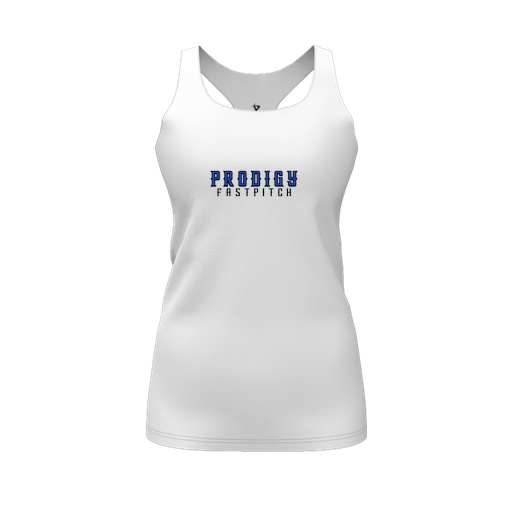 [CUS-DFW-RCBK-PER-WHT-FYS-LOGO2] Racerback Tank Top (Female Youth S, White, Logo 2)