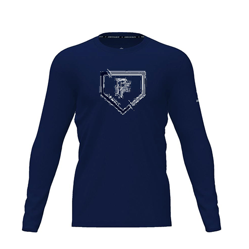 [CUS-DRIF-TEES-PER-CNK-LSL-NVY-YXS-LOGO1] Dri Fit Performance T-Shirt (Youth XS, Navy, Logo 1, Long Sleeve)