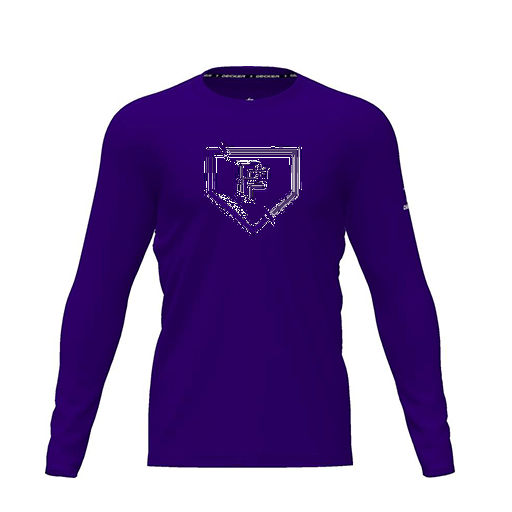[CUS-DRIF-TEES-PER-CNK-LSL-PUR-YXS-LOGO1] Dri Fit Performance T-Shirt (Youth XS, Purple, Logo 1, Long Sleeve)