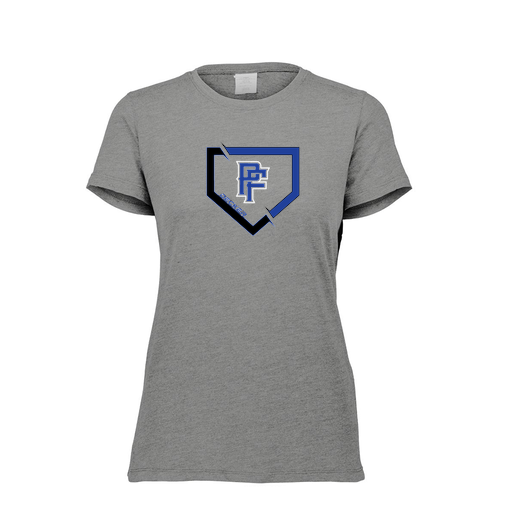 [FTSCUBGY-FAXS-LOGO1] Decker Women's Tri-Blend T-Shirt - Short Sleeve (Female Adult XS, Gray, Logo 1)