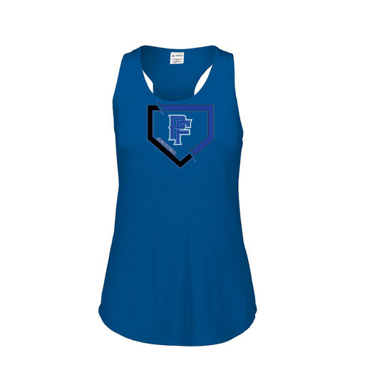 [3078.U55.S-LOGO1] Ladies Tri Blend Tank Top (Female Adult S, Royal, Logo 1)