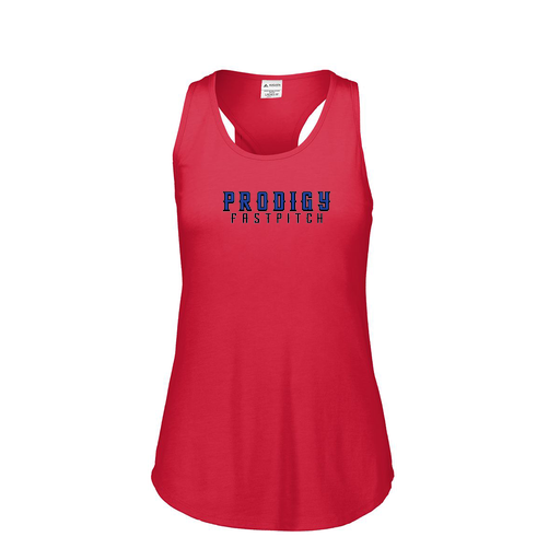 [3078.V96.S-LOGO2] Ladies Tri Blend Tank Top (Female Adult S, Red, Logo 2)