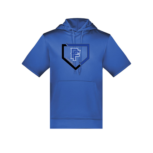 [6871.060.S-LOGO1] Men's Dri Fit Short Sleeve Hoodie (Adult S, Royal, Logo 1)