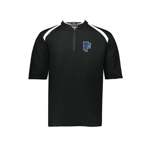 [229581-AS-BLK-LOGO3] Men's Dugout Short Sleeve Pullover (Adult S, Black, Logo 3)