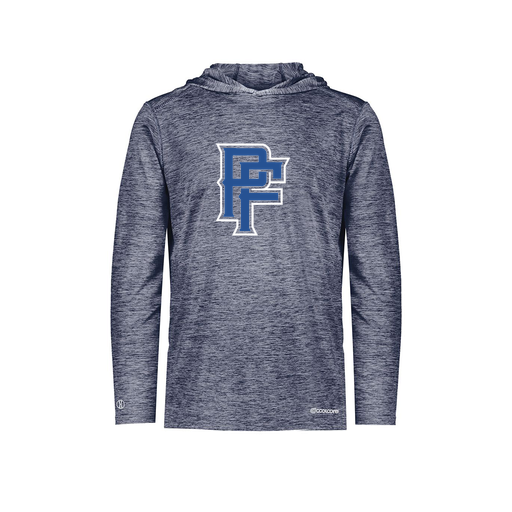 [FOLHCGNV-AS-LOGO3] Decker Men's Charge Hoodie (Adult S, Navy, Logo 3)