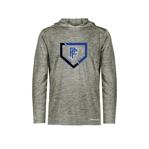 [FOLHCGGY-AS-LOGO1] Decker Men's Charge Hoodie (Adult S, Gray, Logo 1)