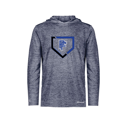 [FOLHCGNV-YS-LOGO1] Decker Youth Charge Hoodie (Youth S, Navy, Logo 1)