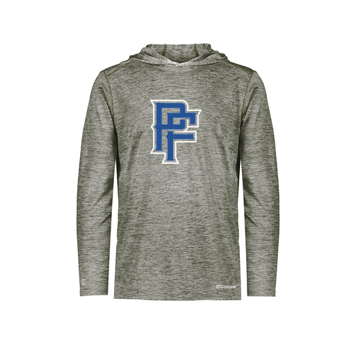 [FOLHCGGY-YS-LOGO3] Decker Youth Charge Hoodie (Youth S, Gray, Logo 3)