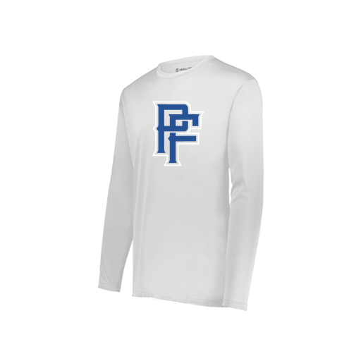 [222822.005.XS-LOGO3] Men's LS Smooth Sport Shirt (Adult XS, White, Logo 3)