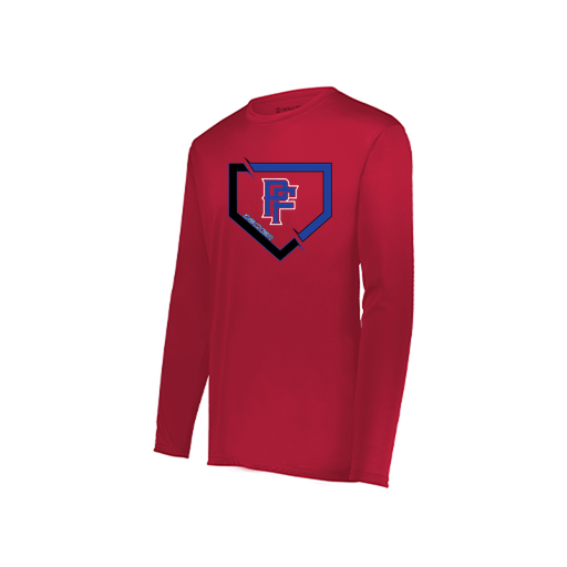 [222822.083.XS-LOGO1] Men's LS Smooth Sport Shirt (Adult XS, Red, Logo 1)