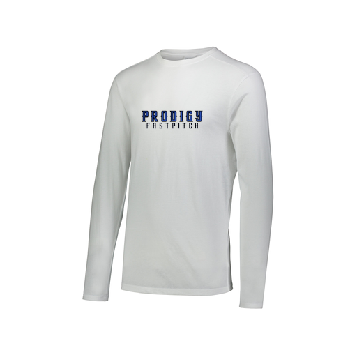 [FTLCUBWH-AXS-LOGO2] Decker Men's Tri-Blend T-Shirt - Long Sleeve (Adult XS, White, Logo 2)