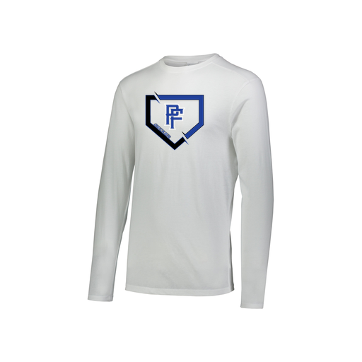 [FTLCUBWH-YS-LOGO1] Decker Youth Tri-Blend T-Shirt - Long Sleeve (Youth S, White, Logo 1)